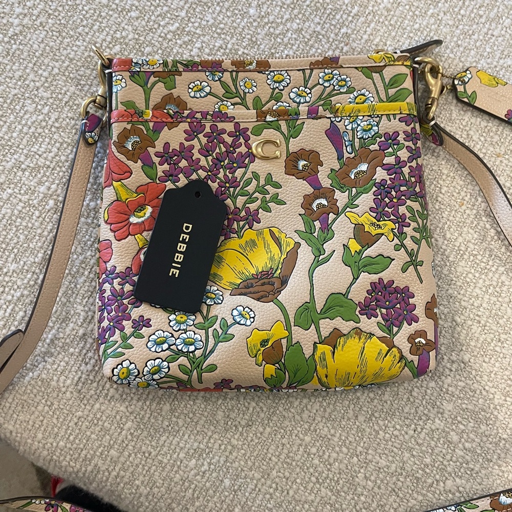 Coach Floral Crossbody Bag - Multicolor